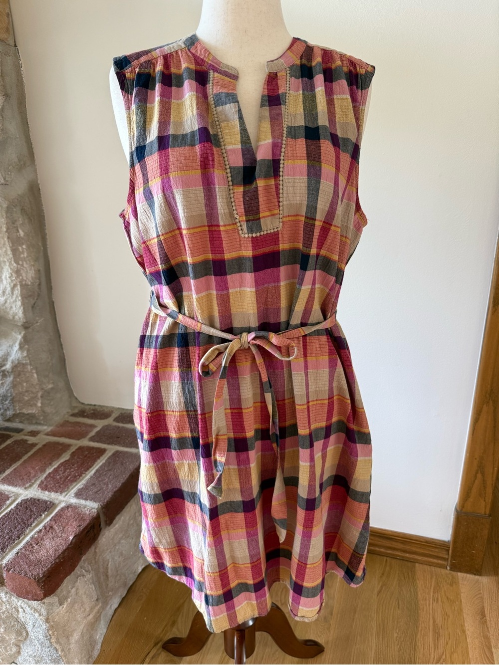 St. John's Bay Sleeveless Plaid Dress